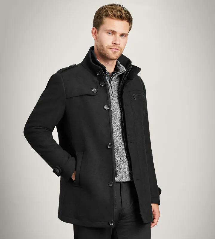 Modern Fit Mid-Length Field Coat with Bib sold by Tip Top
