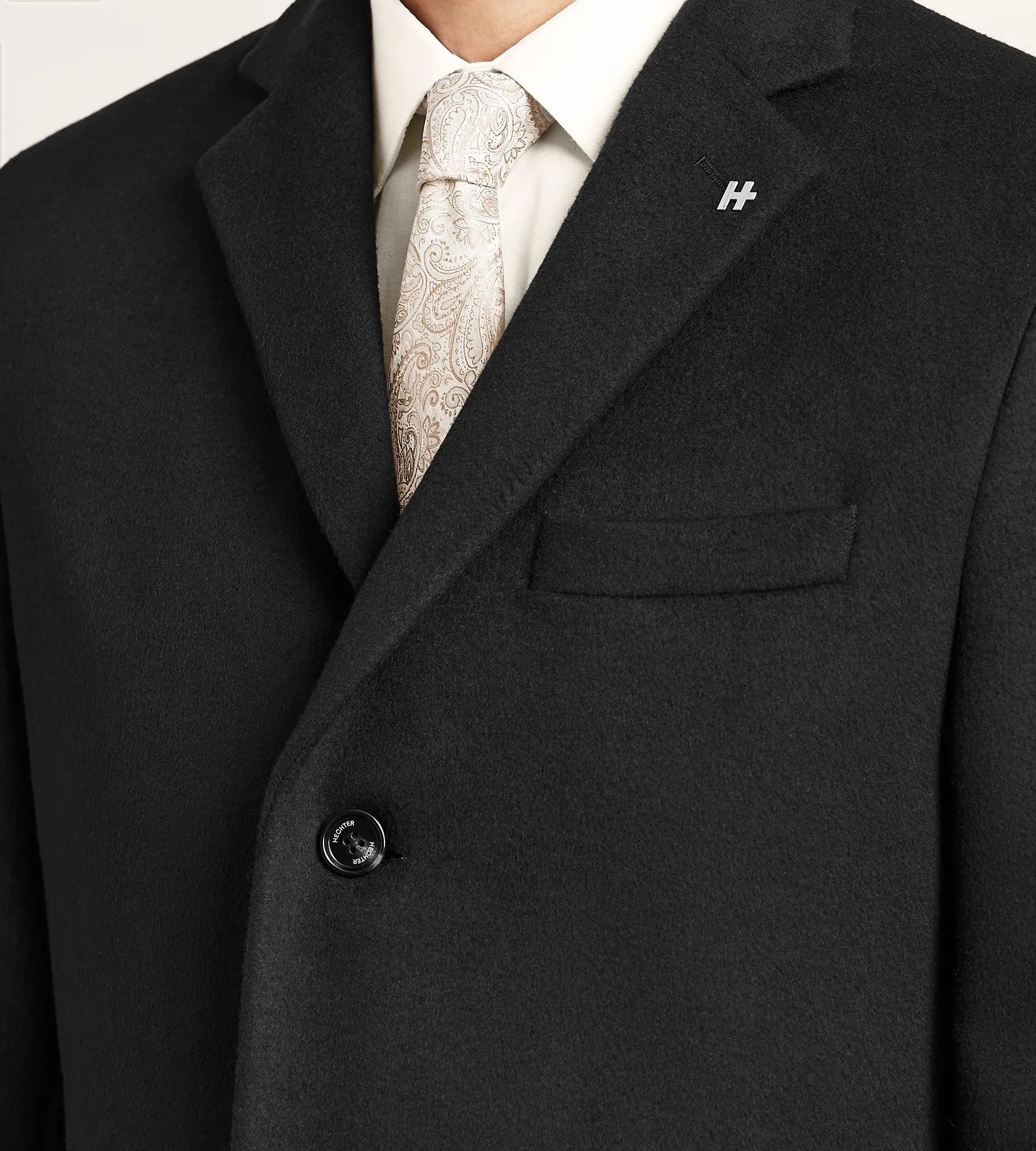 Modern Fit Water-Resistant Long Wool Coat sold by Tip Top product image thumbnail 3