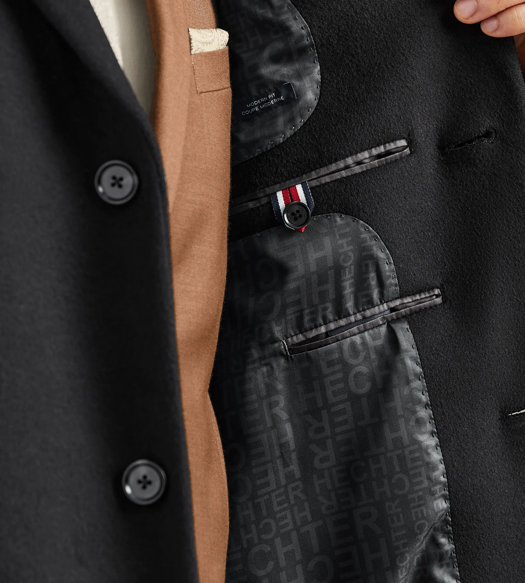 Modern Fit Water-Resistant Long Wool Coat sold by Tip Top product image thumbnail 2