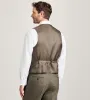 Modern Fit Brown Plaid Suit Vest sold by Tip Top