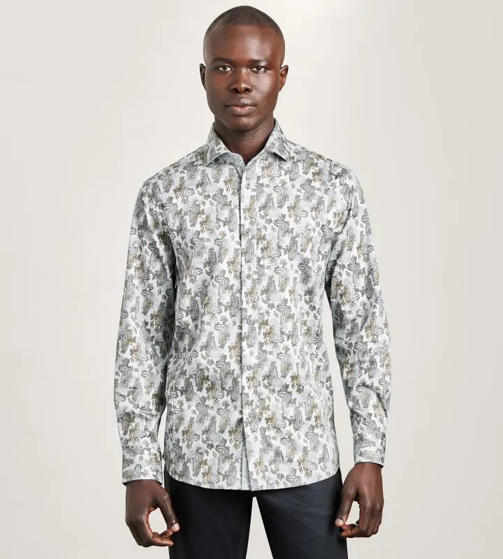Long Sleeve Paisley Print Casual Shirt sold by Tip Top