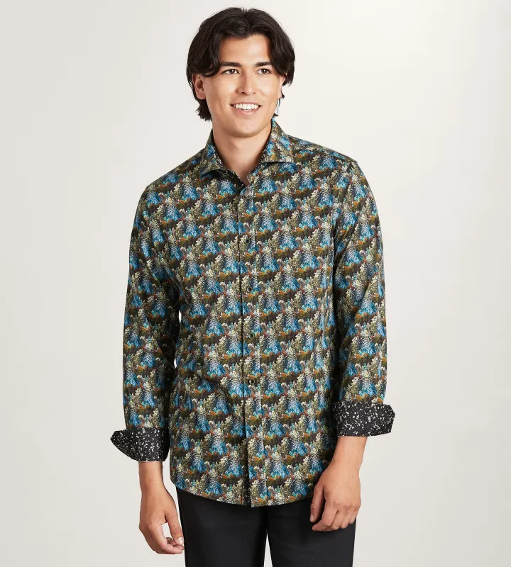 Long Sleeve Floral Print Casual Shirt sold by Tip Top