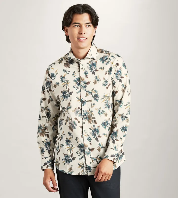 Long Sleeve Floral Print Casual Shirt sold by Tip Top