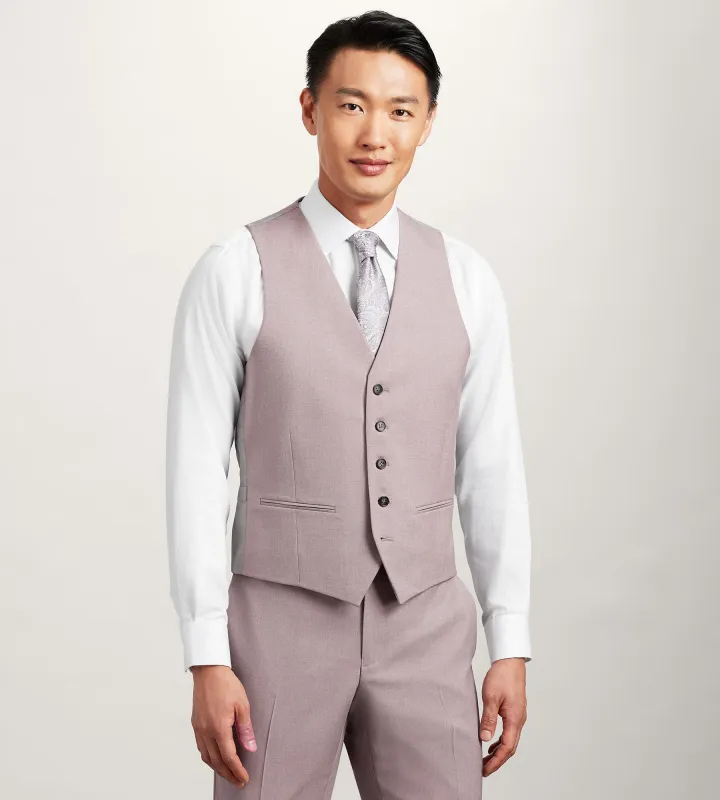 Purple Solid Suit Vest sold by Tip Top
