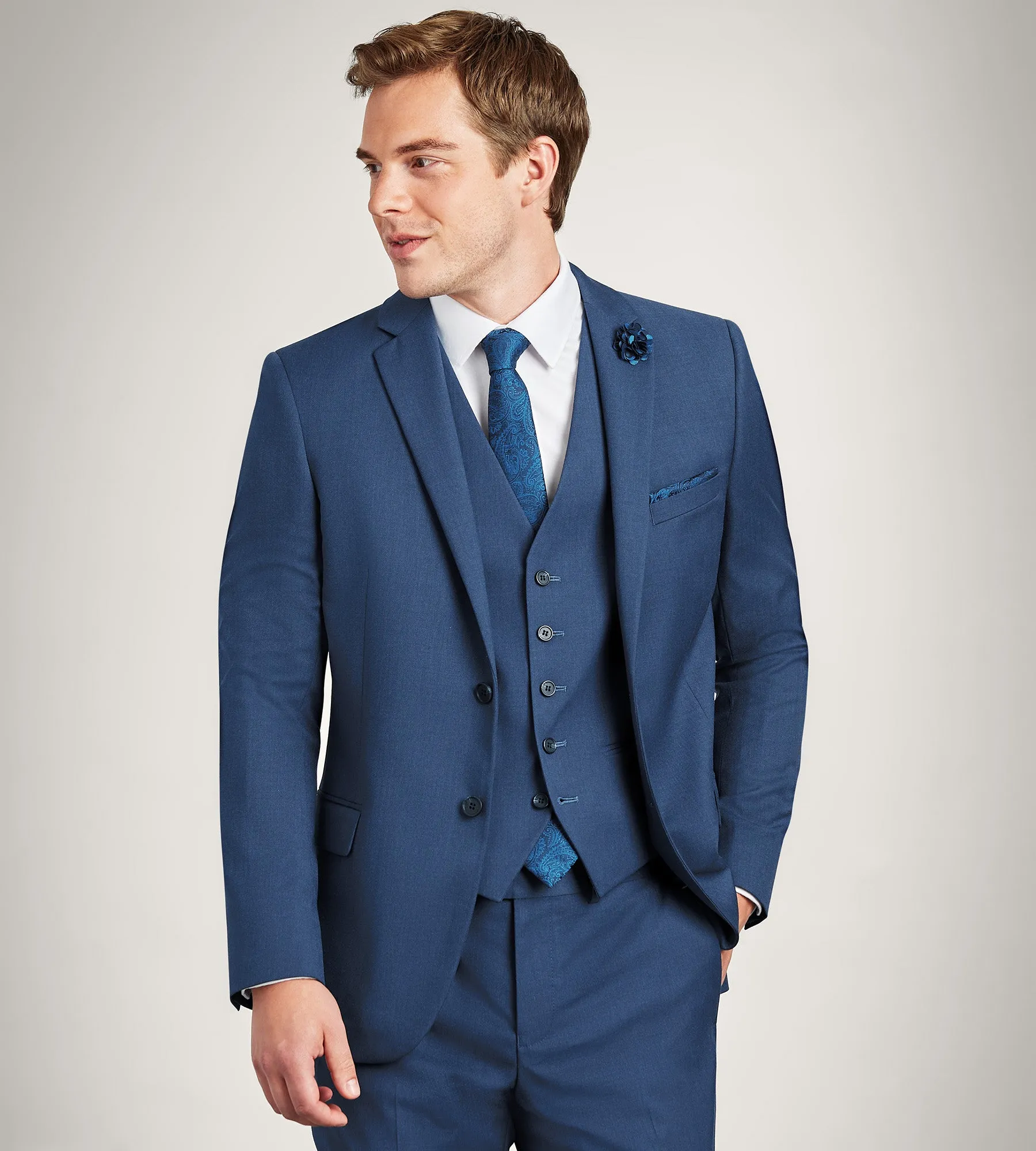 Indigo Solid Suit Vest sold by Tip Top product image thumbnail 4