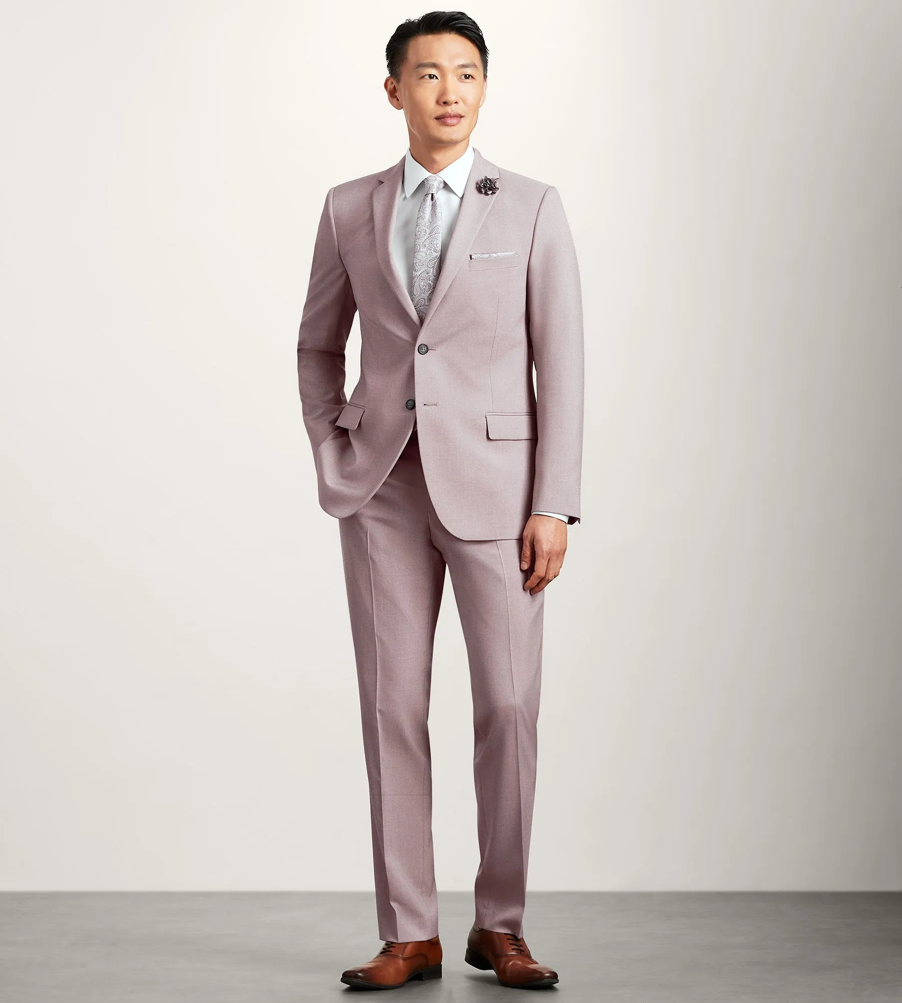 Slim Fit Purple Solid Suit sold by Tip Top product image thumbnail 4