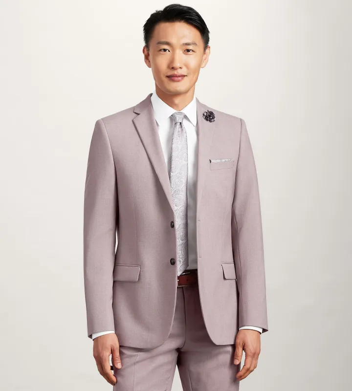Slim Fit Purple Solid Suit Jacket sold by Tip Top