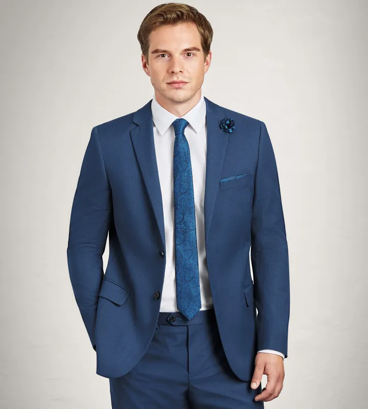 Modern Fit Indigo Solid Suit sold by Tip Top