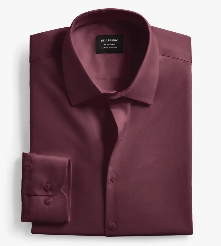 Modern Fit Non- Iron Sateen Dress Shirt sold by Tip Top