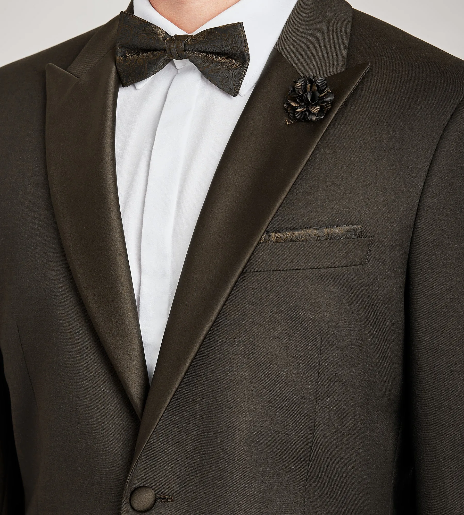 Slim Fit Dark Brown Solid Tuxedo sold by Tip Top product image thumbnail 2