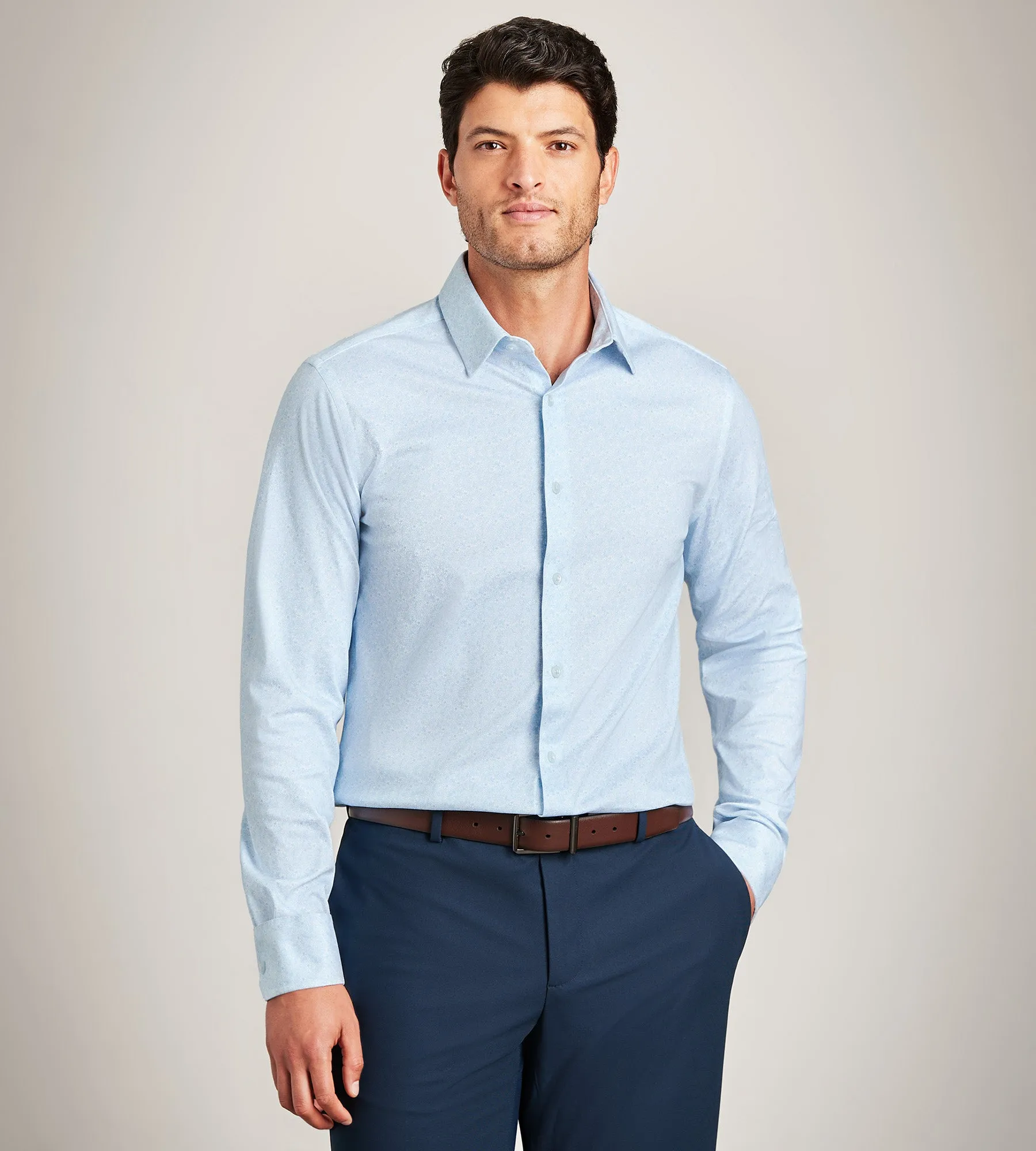 Slim Fit Butterknit Floral Print Dress Shirt sold by Tip Top product image thumbnail 2