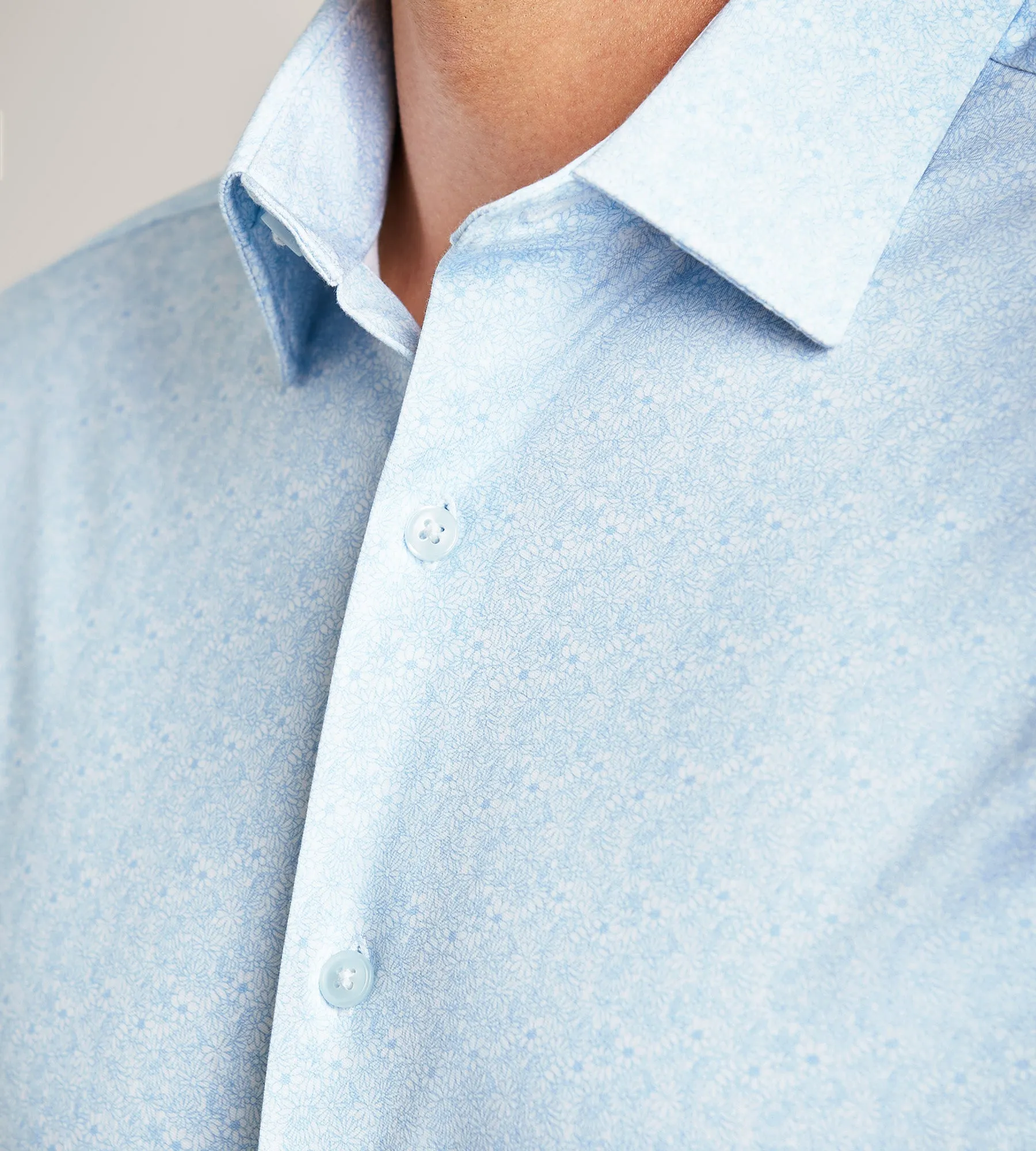 Slim Fit Butterknit Floral Print Dress Shirt sold by Tip Top product image thumbnail 3