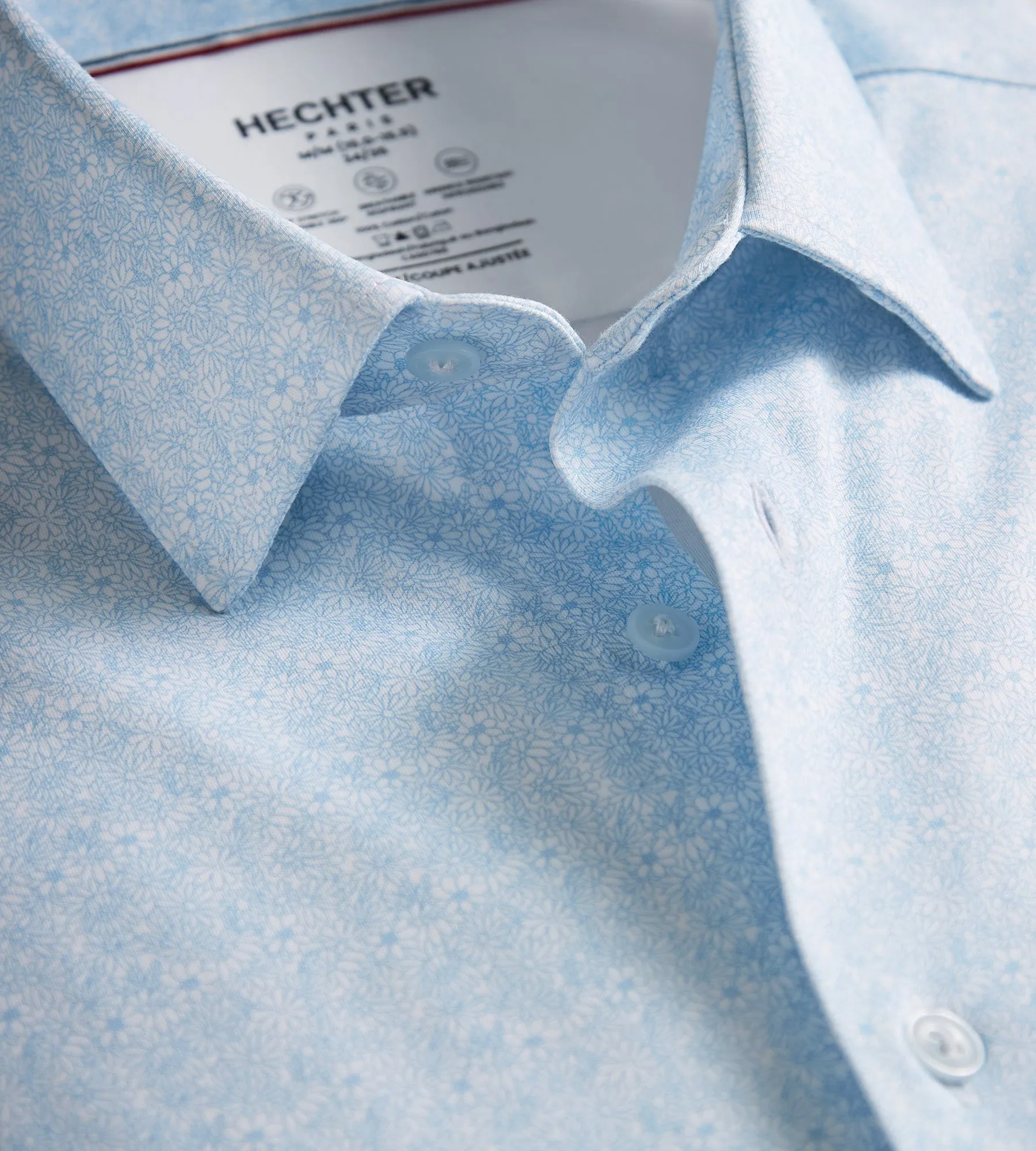 Slim Fit Butterknit Floral Print Dress Shirt sold by Tip Top