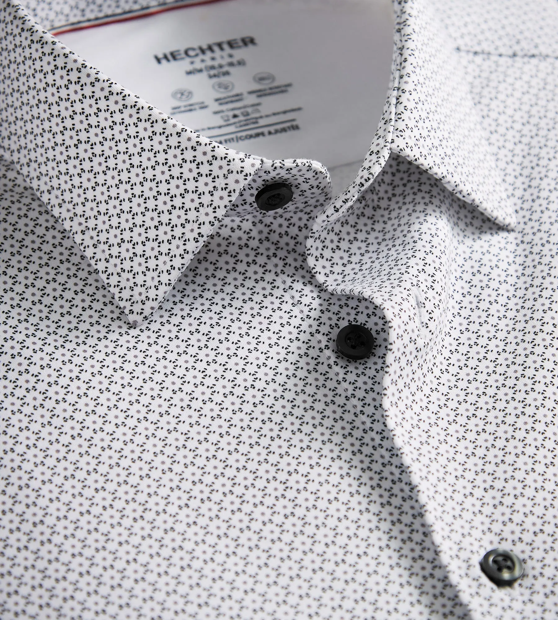Slim Fit Butterknit Geo Print Dress Shirt sold by Tip Top