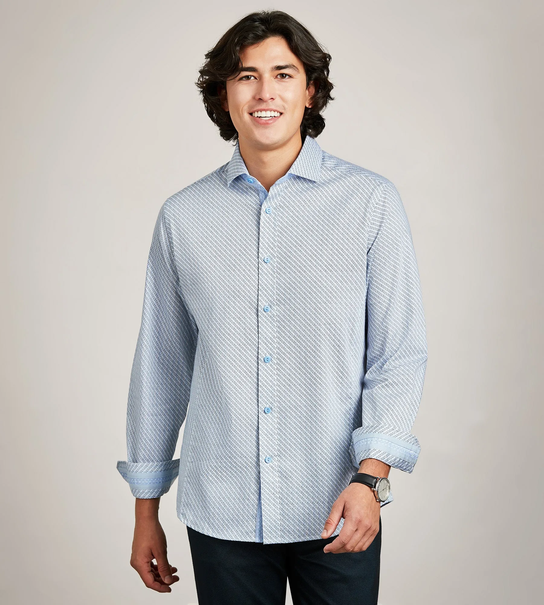 Long Sleeve Printed Casual Shirt sold by Tip Top