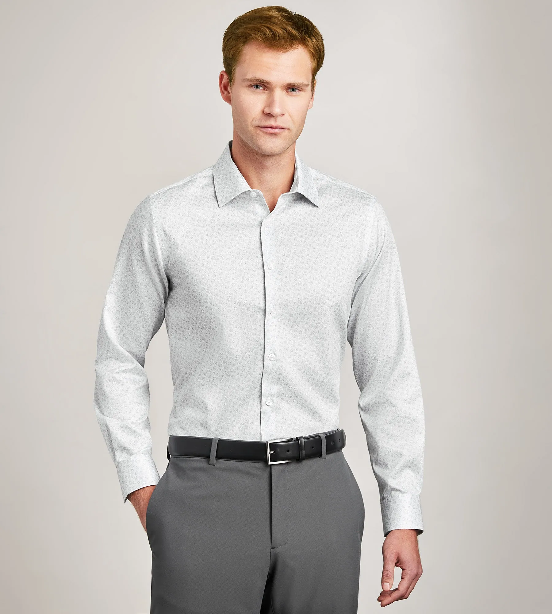 Slim Fit Non- Iron Sateen Dress Shirt sold by Tip Top product image thumbnail 2