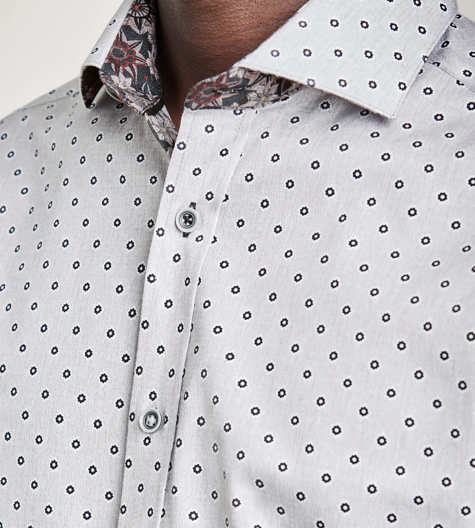 Modern Fit Long Sleeve Textured Stretch Casual Shirt sold by Tip Top product image thumbnail 2