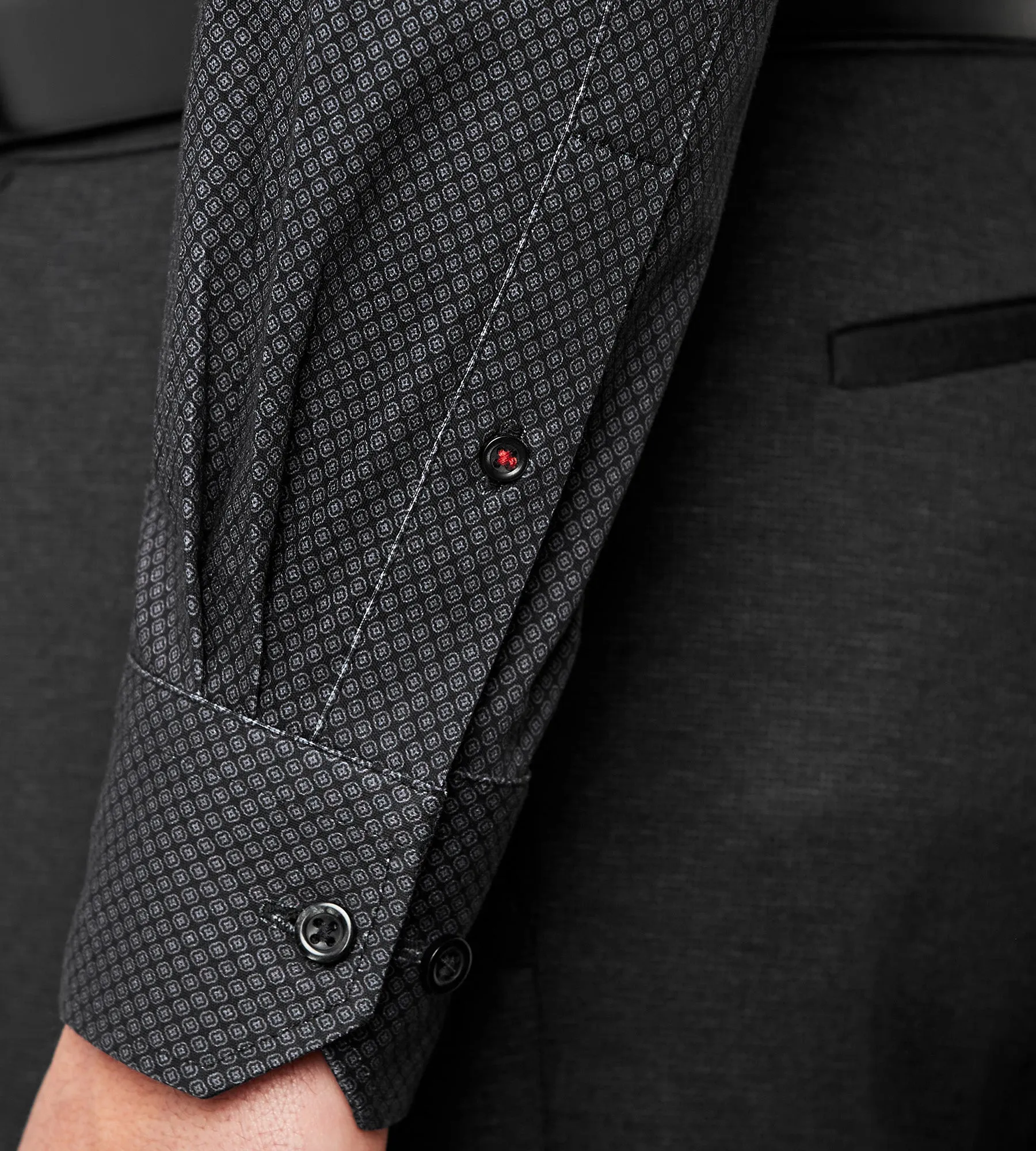 Slim Fit 360° Stretch Knit Non-Iron Soft Touch Geo Print Jersey Dress Shirt sold by Tip Top product image thumbnail 4