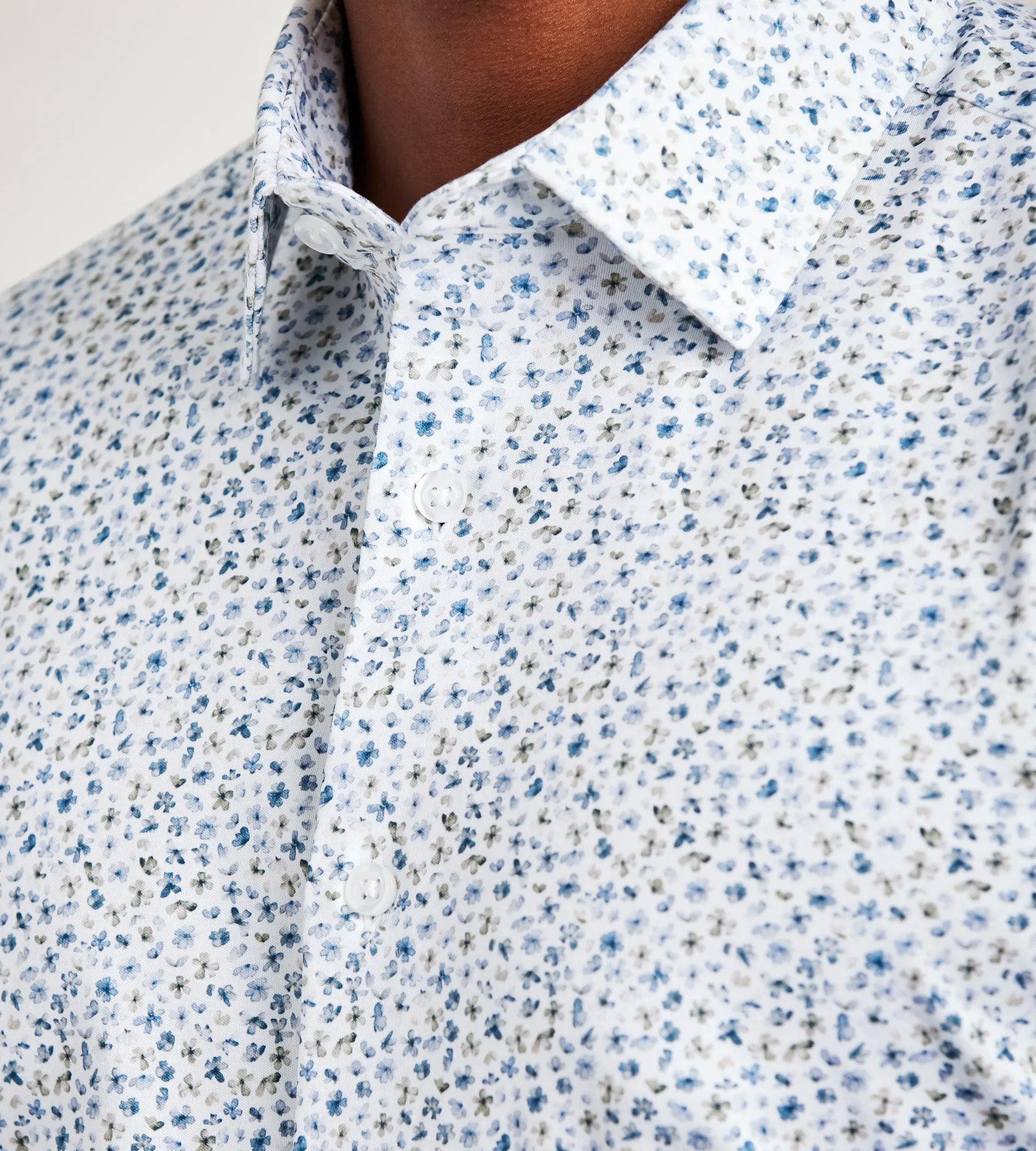 Slim Fit Butterknit Floral Print Dress Shirt sold by Tip Top product image thumbnail 3