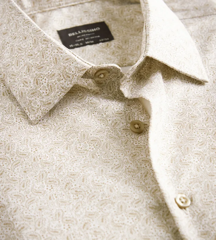 Modern Fit Non- Iron Sateen Dress Shirt sold by Tip Top