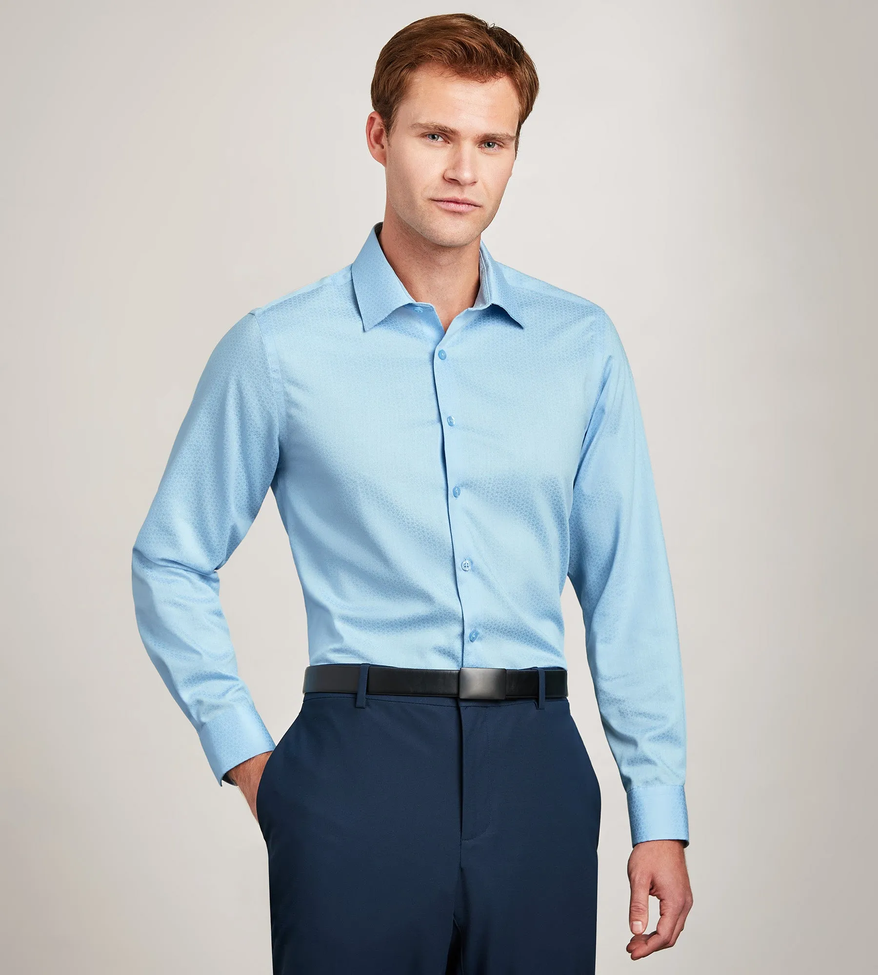 Modern Fit Non- Iron Sateen Dress Shirt sold by Tip Top product image thumbnail 2