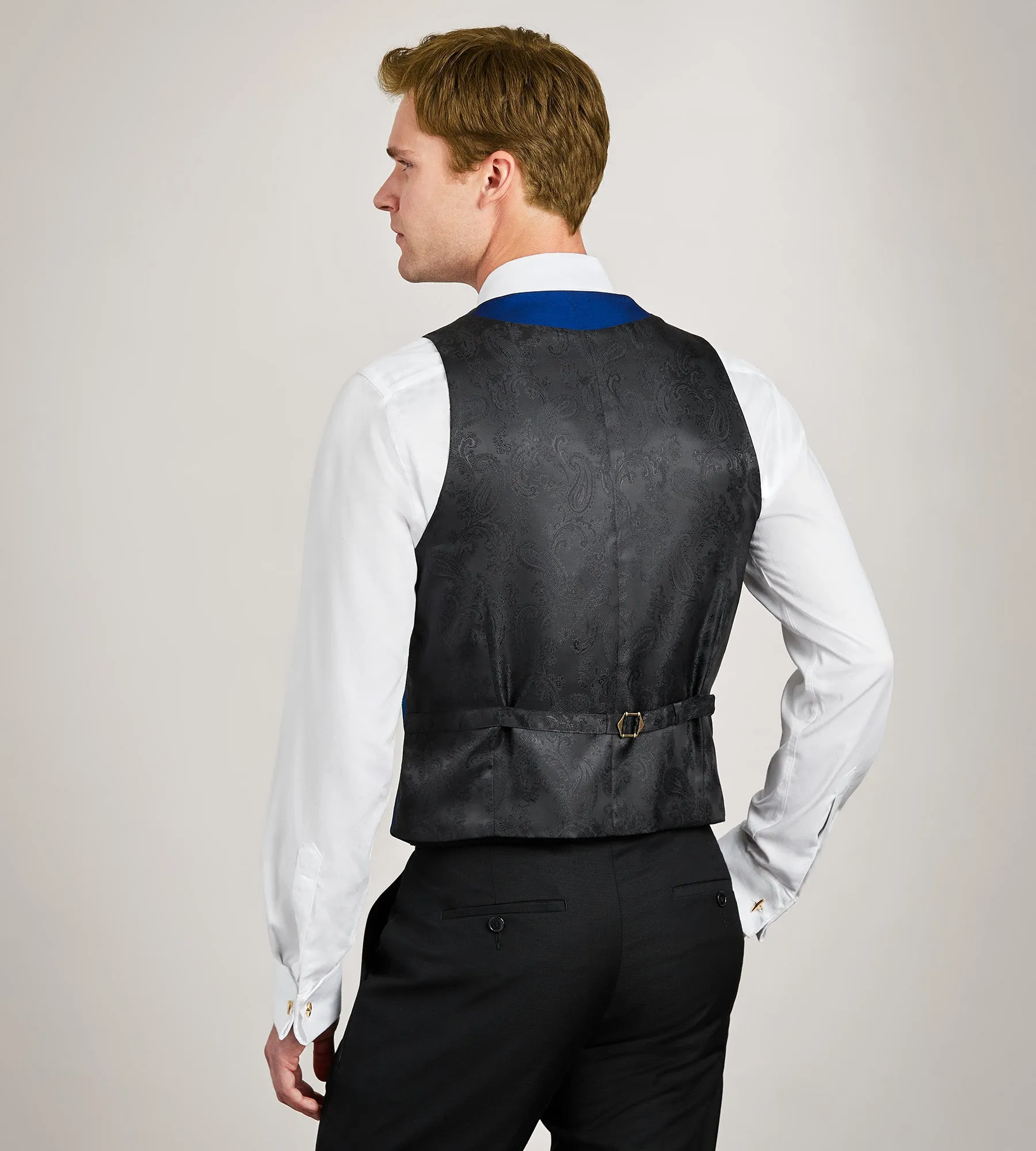 Cobalt Solid Tuxedo Vest sold by Tip Top product image thumbnail 3