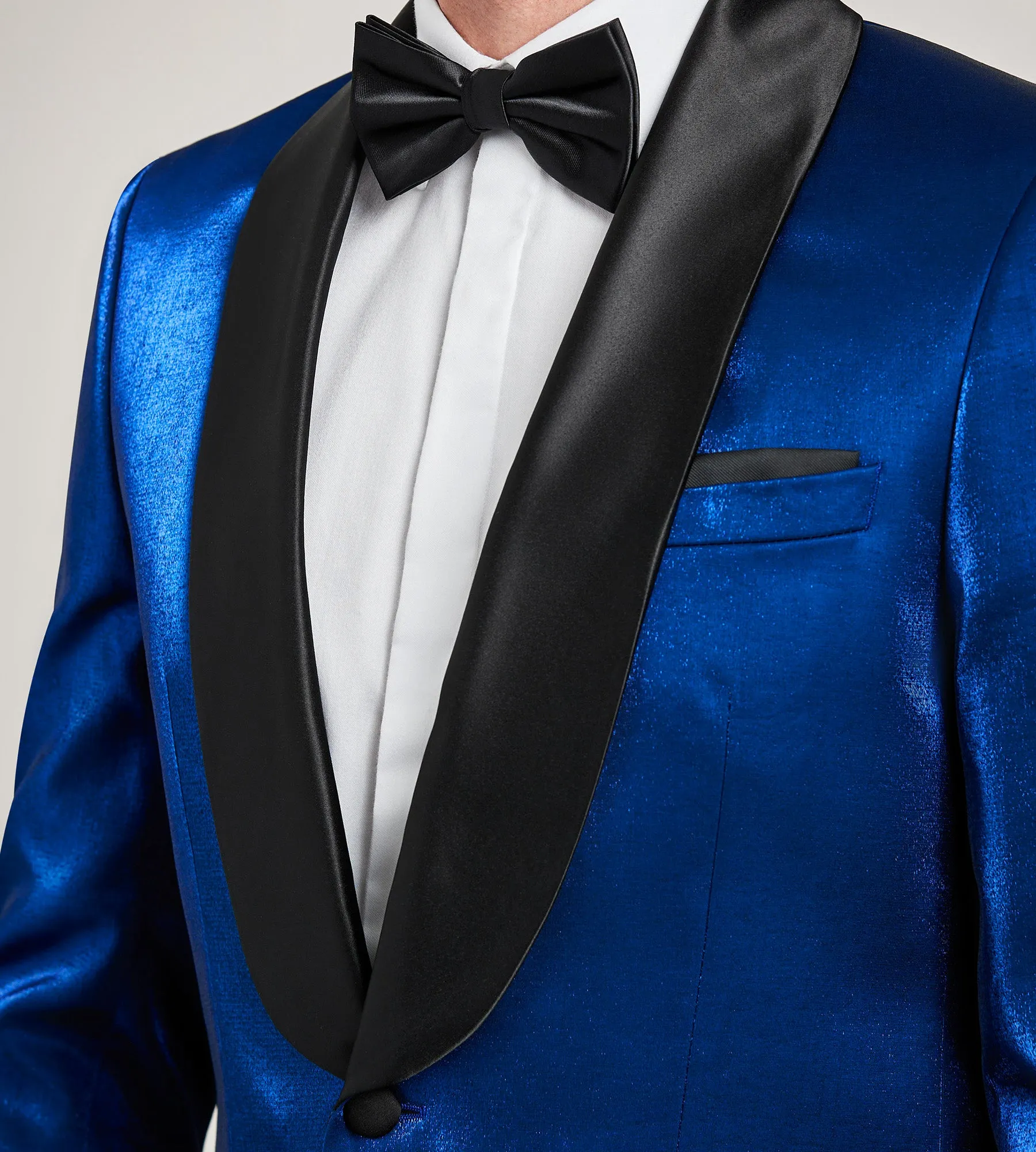 Slim Fit Cobalt Solid Tuxedo Jacket sold by Tip Top product image thumbnail 3