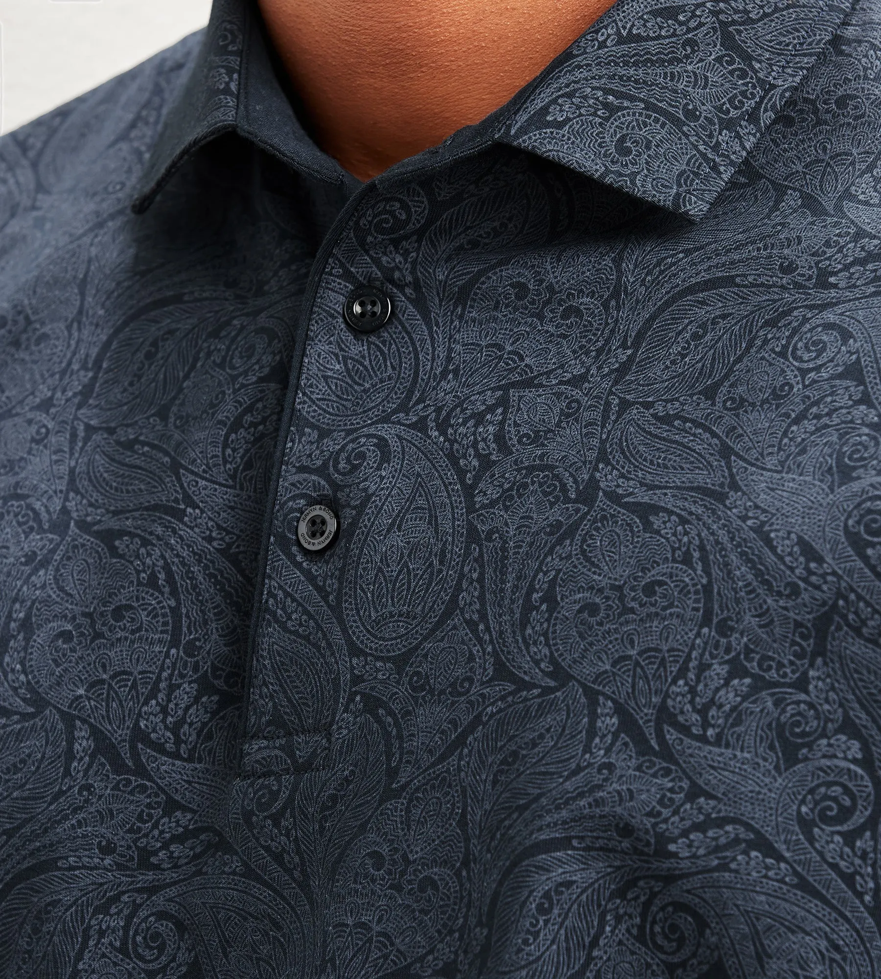 Jermyn & Bond Modern Fit Tonal Paseily Polo sold by Tip Top product image thumbnail 5