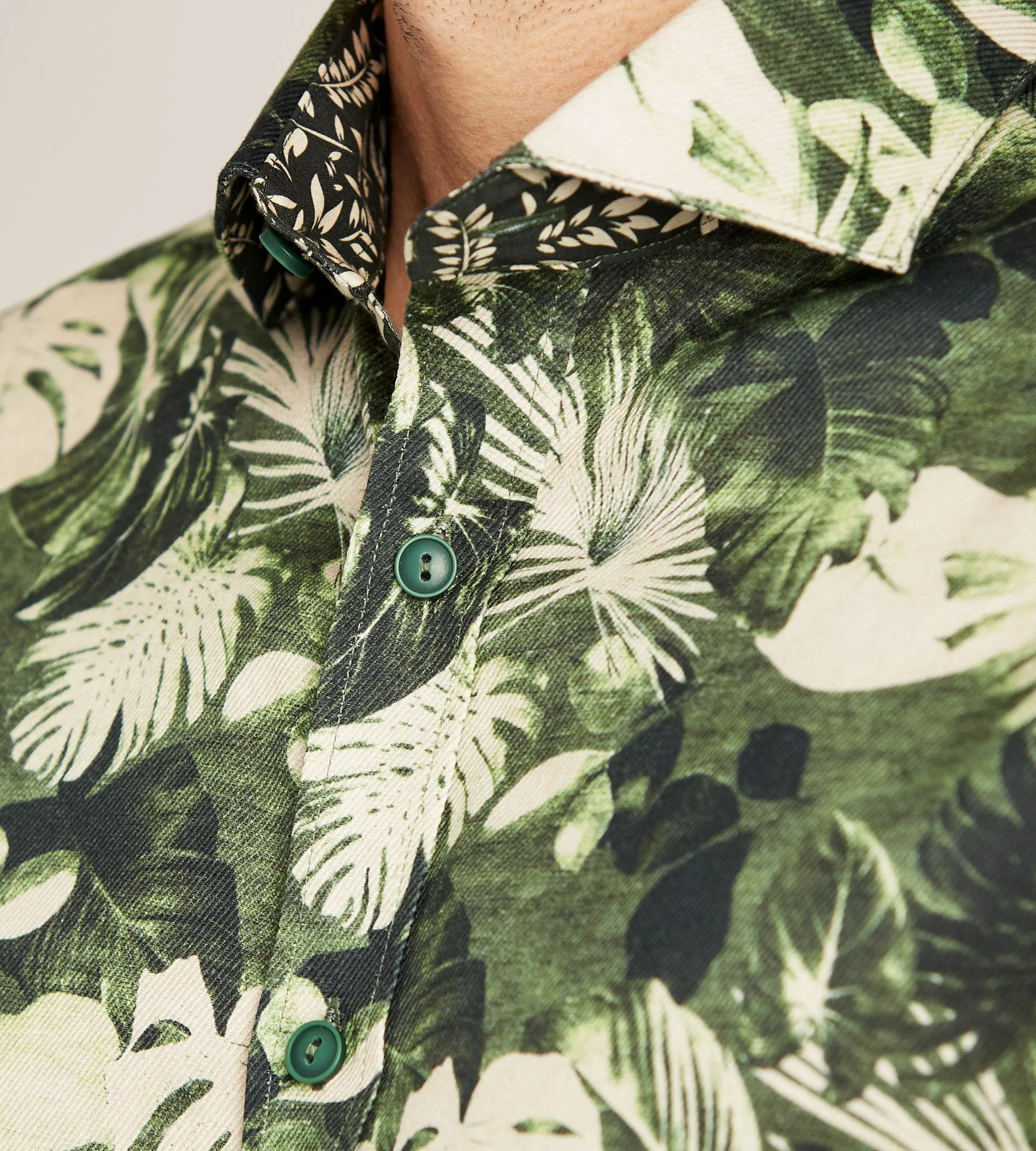 Short Sleeve Tropical Print Casual Shirt sold by Tip Top product image thumbnail 2