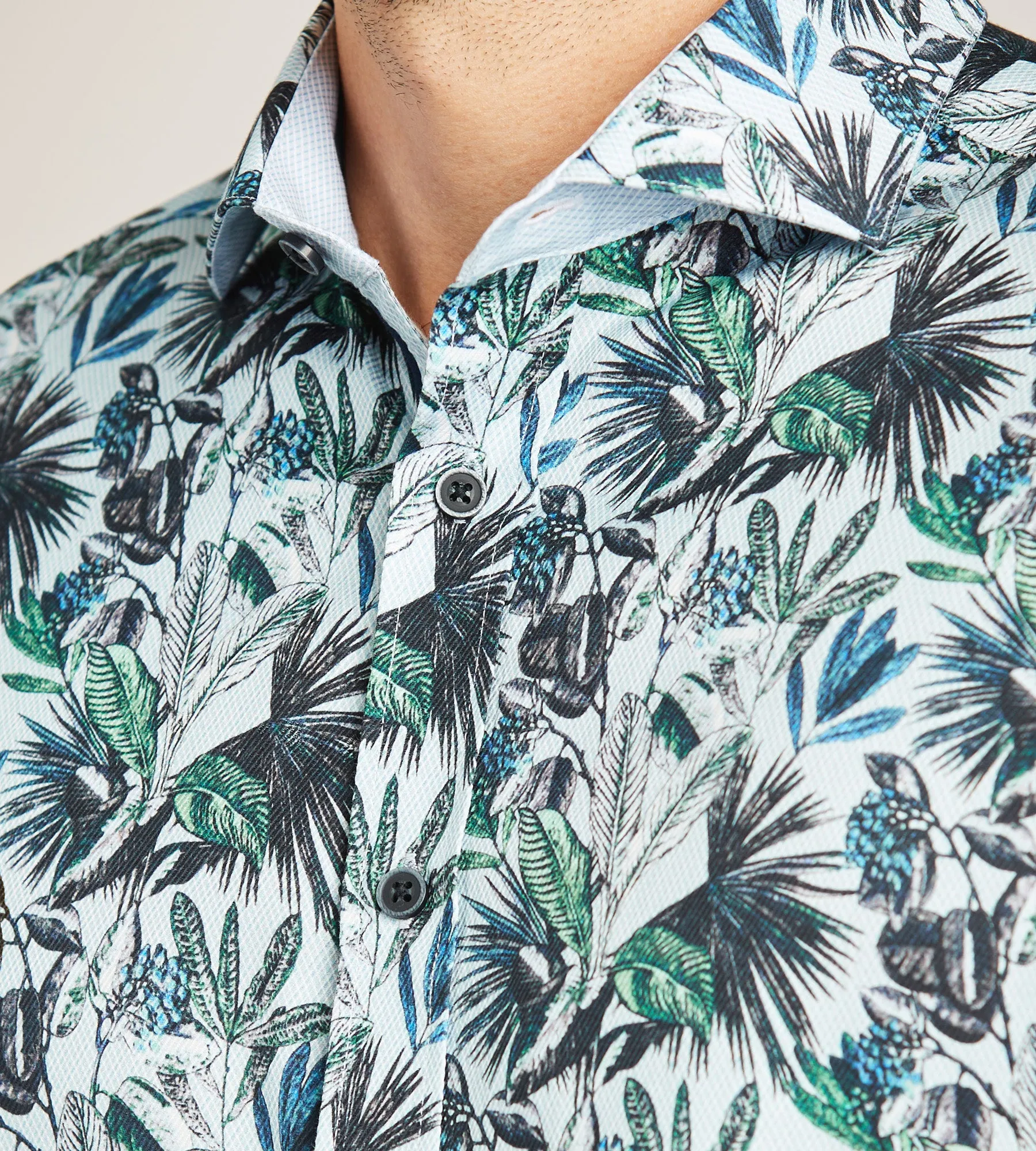Short Sleeve Tropical Print Casual Shirt sold by Tip Top product image thumbnail 2