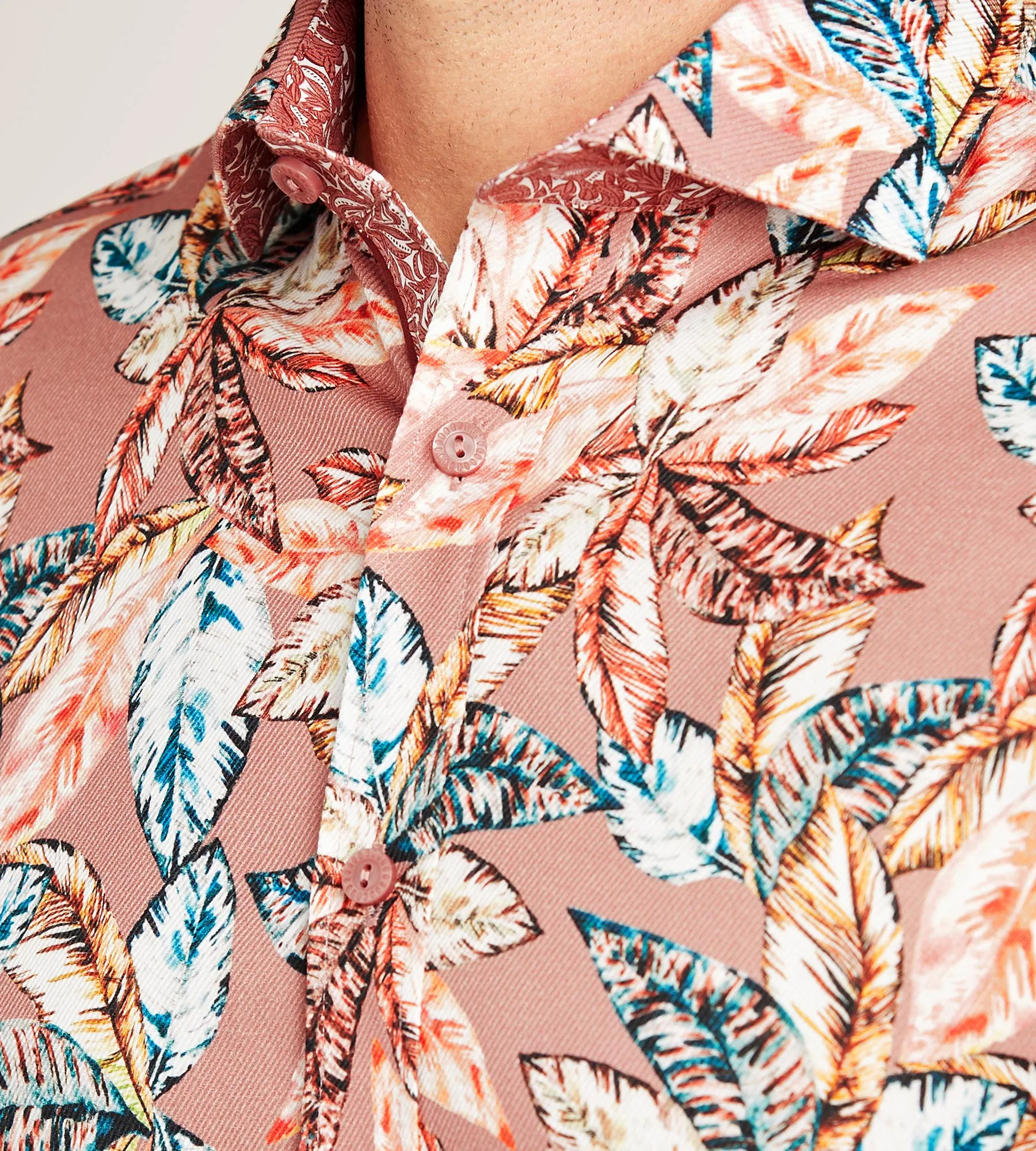 Short Sleeve Tropical Print Casual Shirt sold by Tip Top product image thumbnail 2