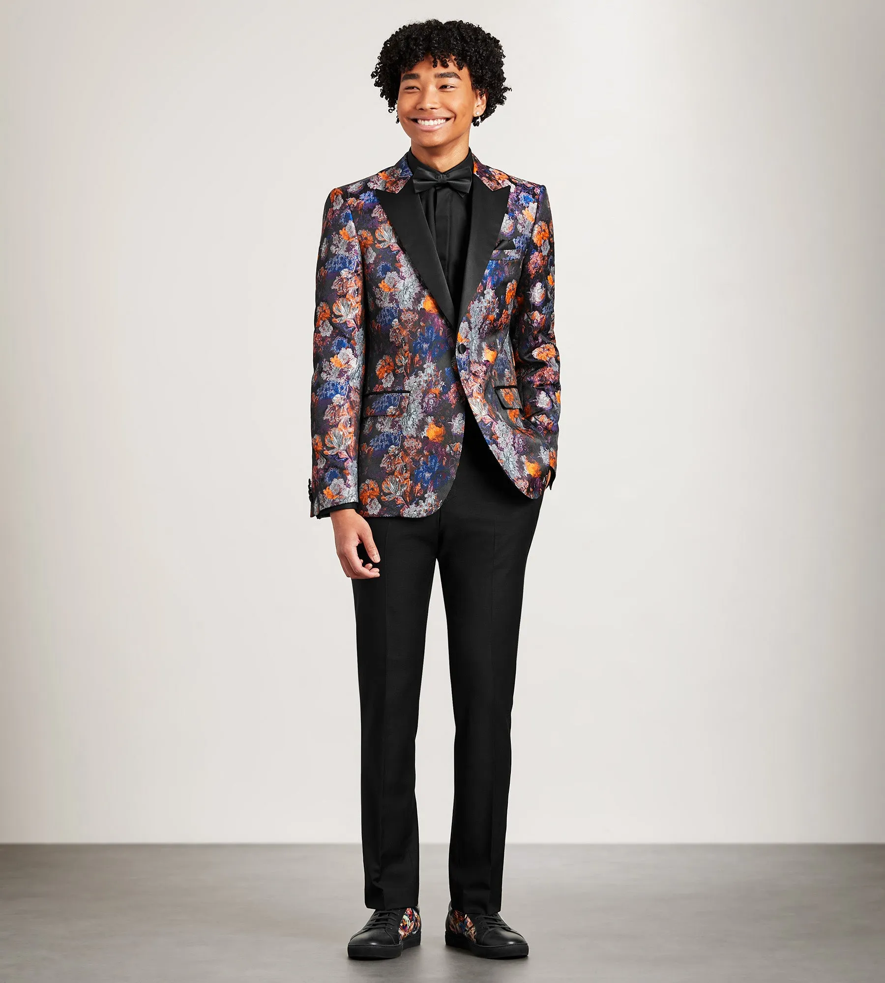 Slim Fit Blue Jacquard Tuxedo sold by Tip Top product image thumbnail 5