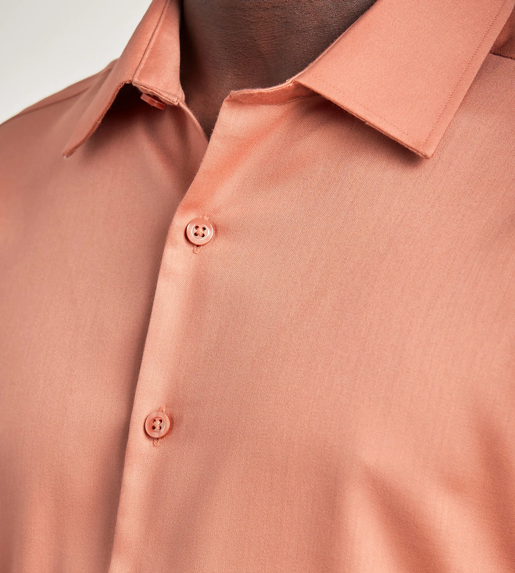 Slim Fit Non- Iron Sateen Dress Shirt sold by Tip Top product image thumbnail 4