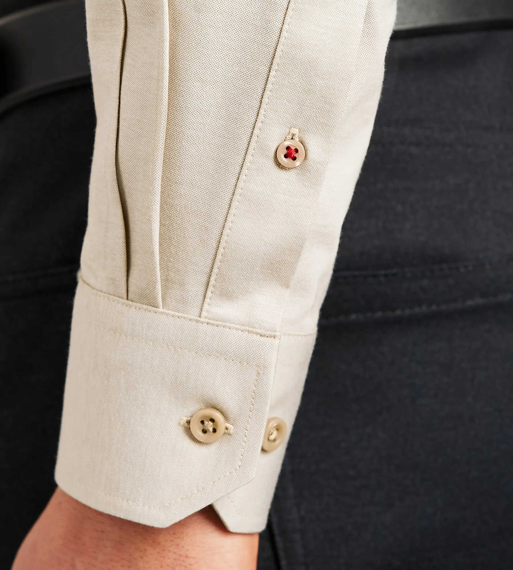 Slim Fit 360° Stretch Knit Non-Iron Soft Touch Yarn Dye Heather sold by Tip Top product image thumbnail 4