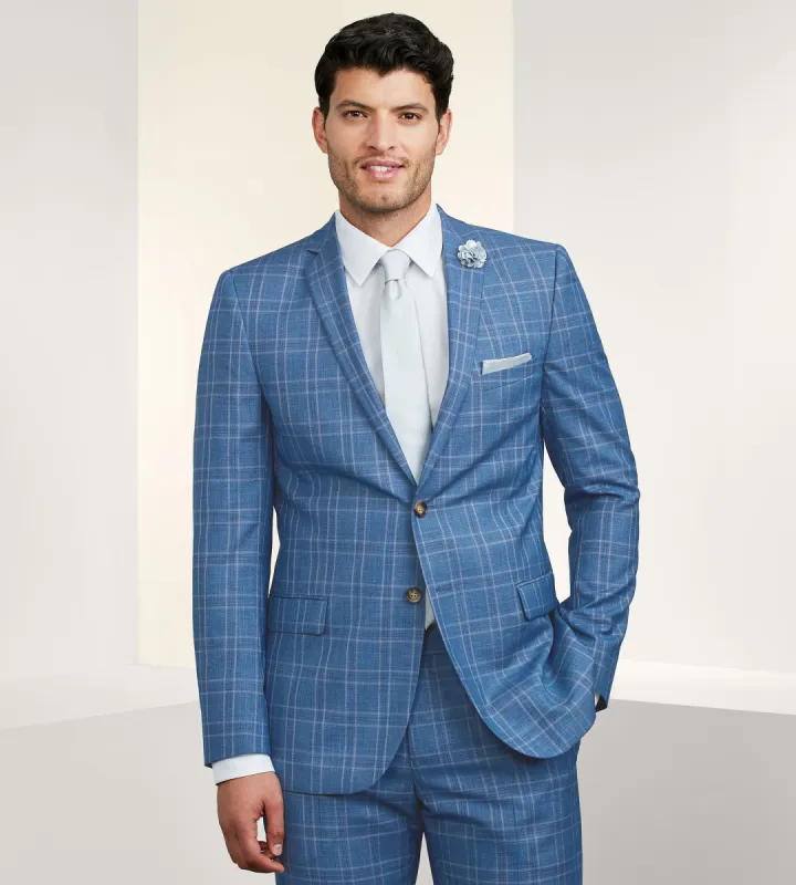 Slim Fit Check Suit Separate Jacket sold by Tip Top