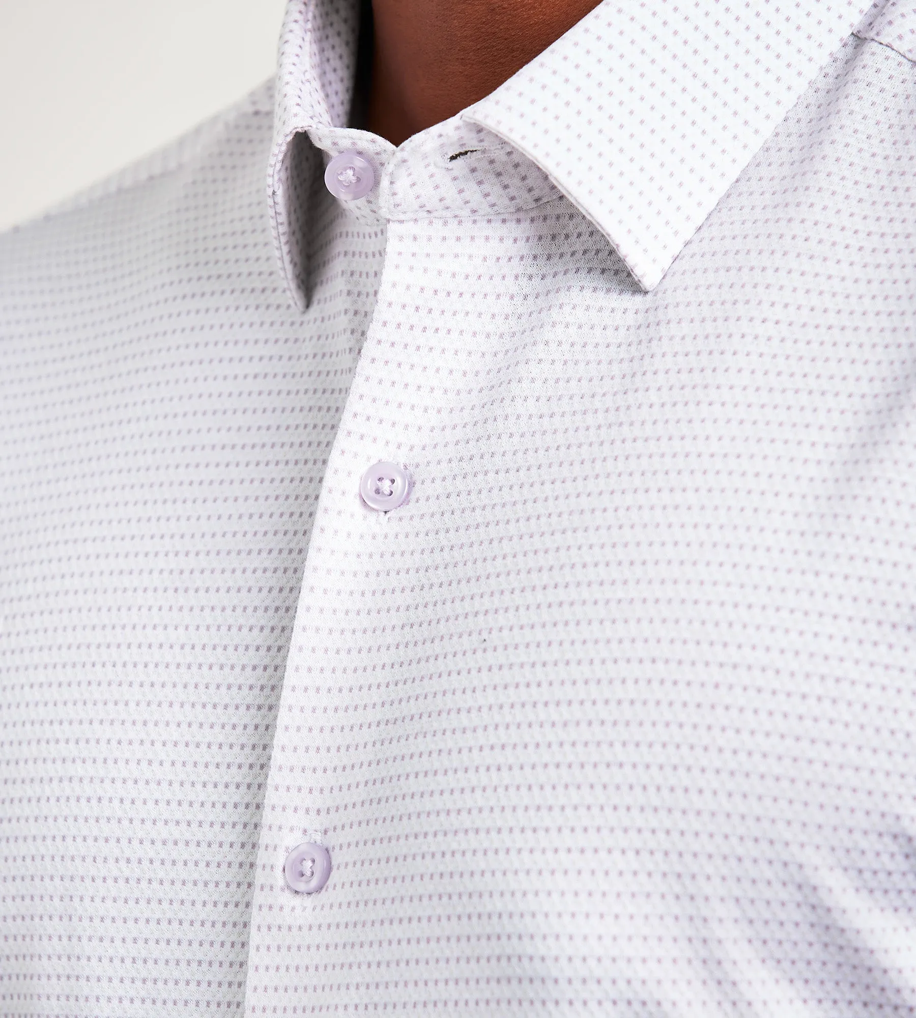 Slim Fit Butterknit Jacquard Dress Shirt sold by Tip Top product image thumbnail 3