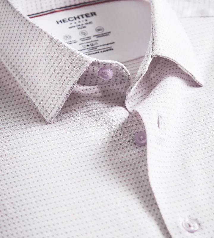 Slim Fit 360° Stretch Knit Non-Iron Soft Touch Jacquard Dress Shirt sold by Tip Top