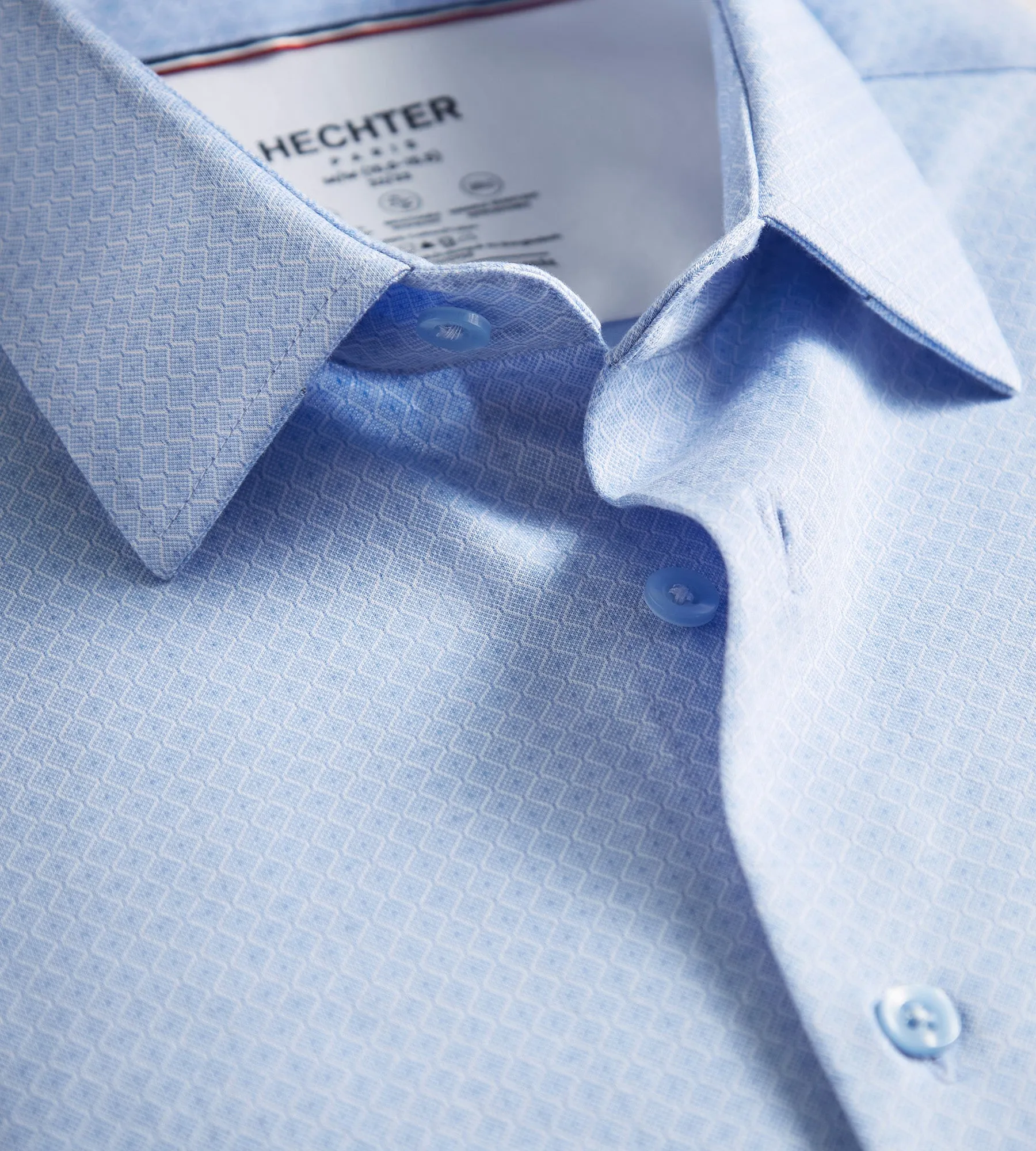 Slim Fit 360° Stretch Knit Non-Iron Soft Touch Jacquard Dress Shirt sold by Tip Top