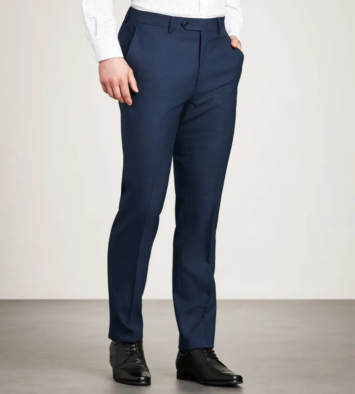 Slim Fit Blue Check Suit Pants made by Michael Kors