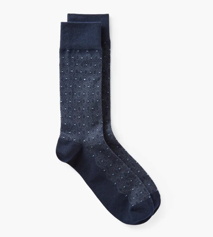 Dashed Diamond Socks sold by Tip Top