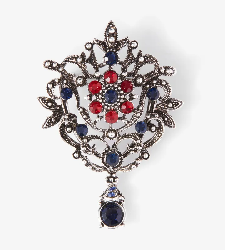 Gemstone Crest Brooch made by Tip Top