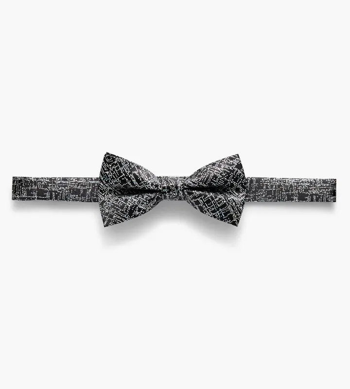 Lurex Crosshatch Bow Tie made by Tip Top