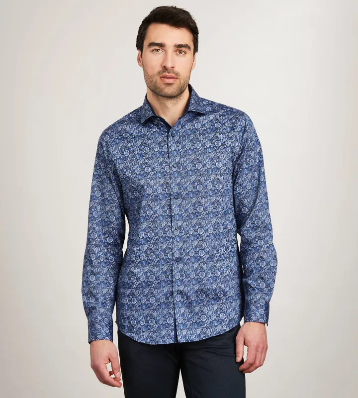 Long Sleeve Printed Casual Shirt made by Tip Top