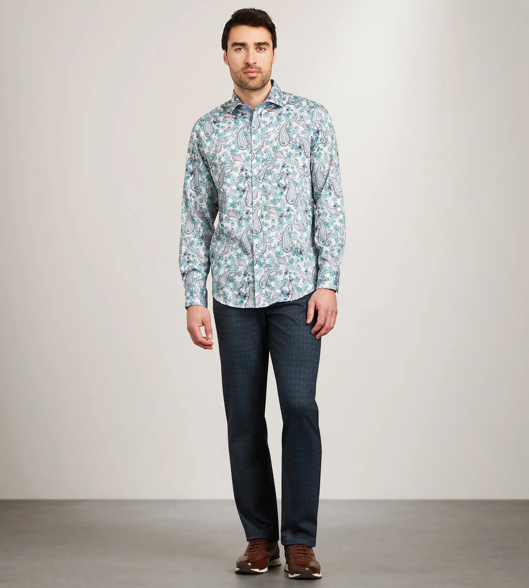 Long Sleeve Printed Casual Shirt sold by Tip Top product image thumbnail 4