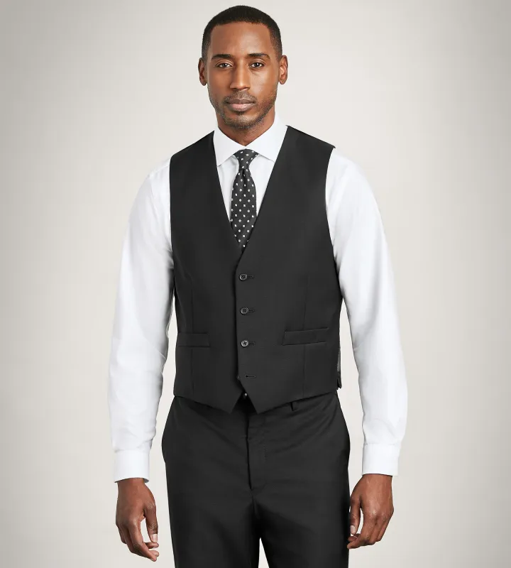 Modern Fit Wool Suit Vest made by DKNY