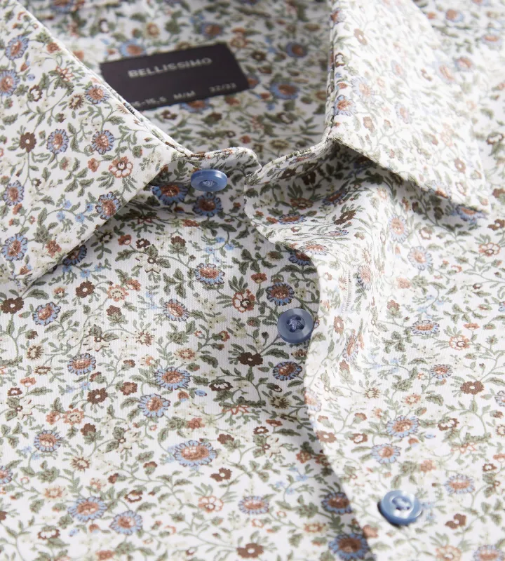 Slim Fit Non- Iron Stretch Sateen Dress Shirt made by Tip Top