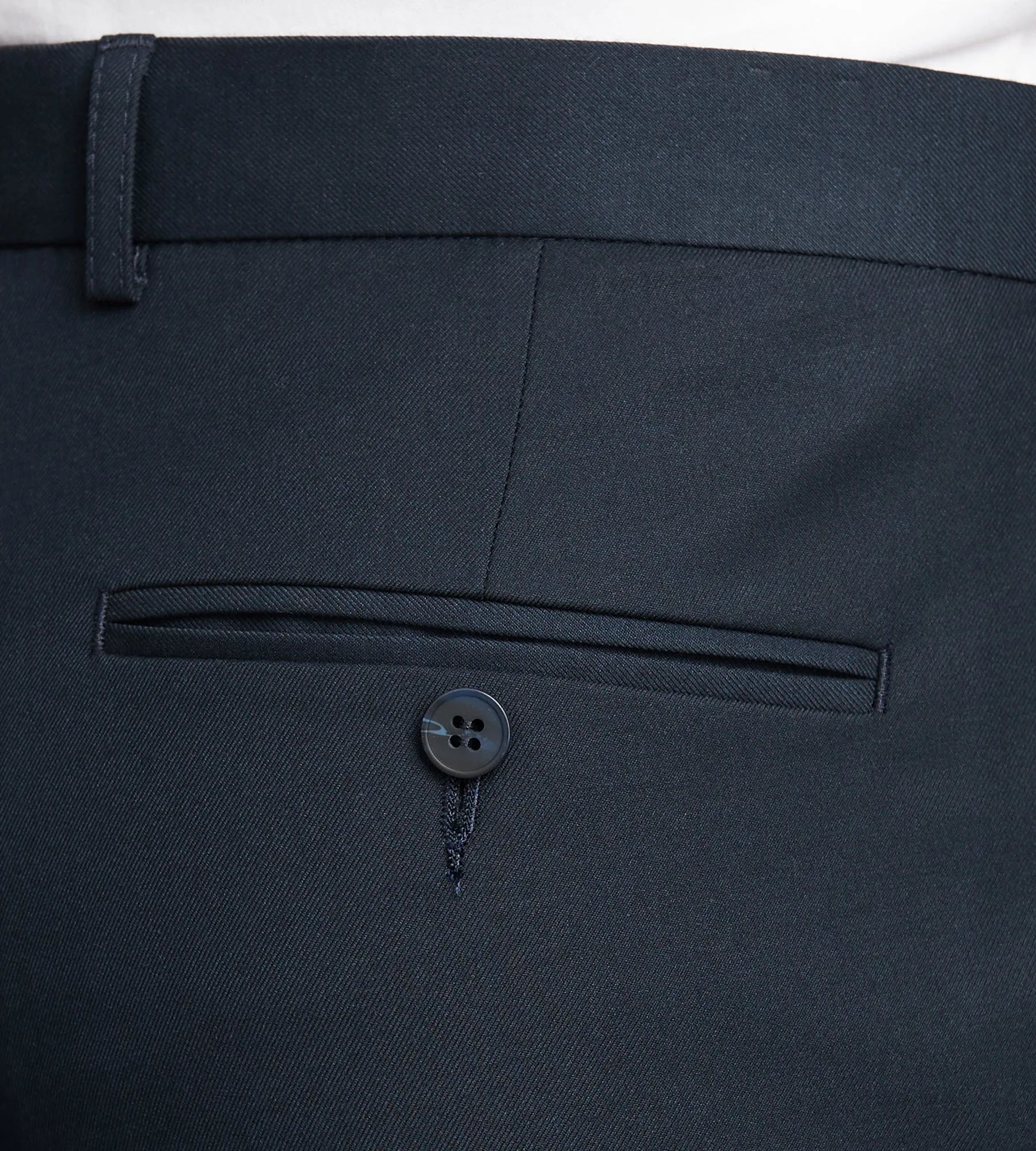 Slim Fit Navy Solid Suit Pants sold by Tip Top product image thumbnail 4