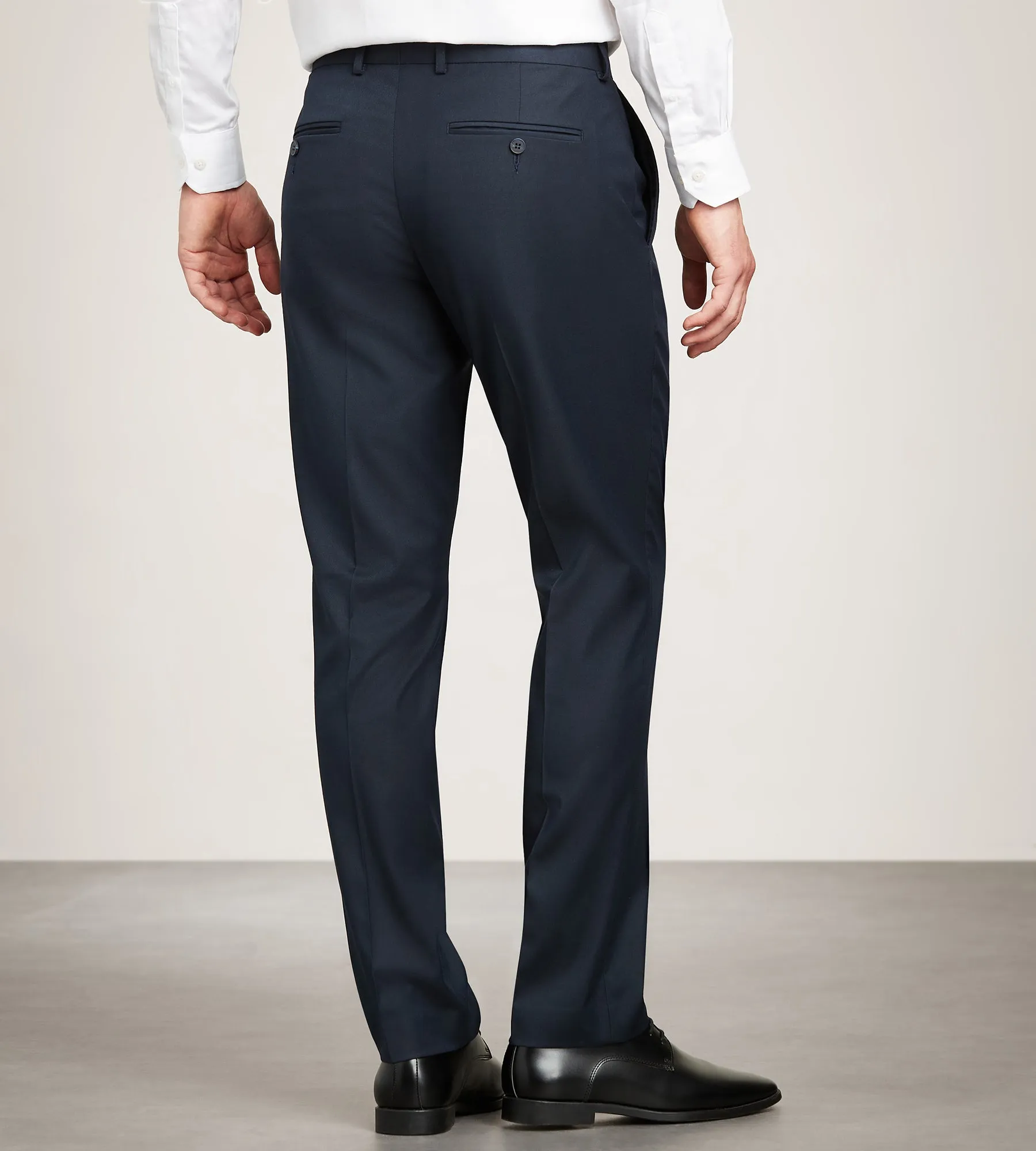 Slim Fit Navy Solid Suit Pants sold by Tip Top product image thumbnail 3