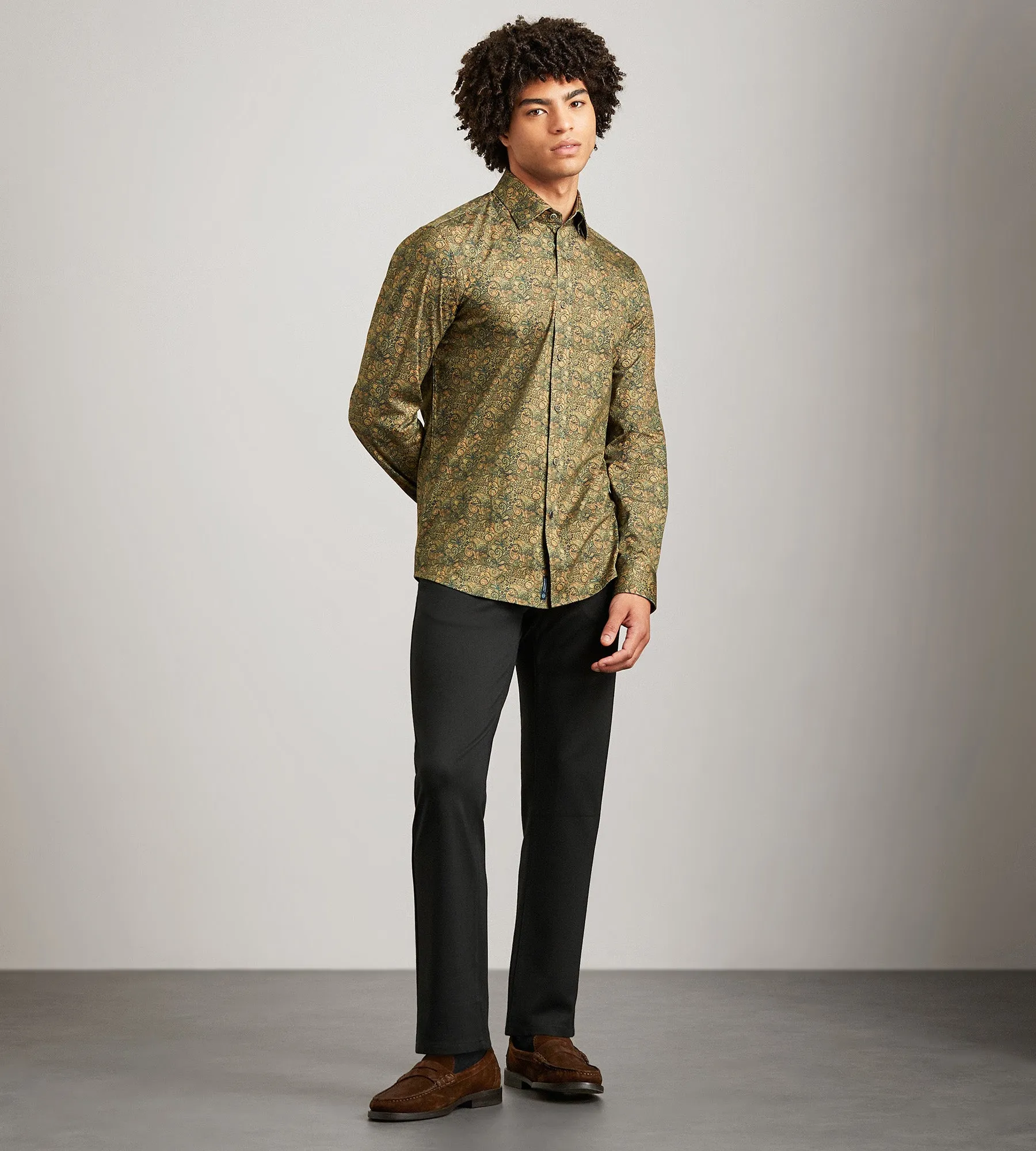 Long Sleeve Printed Butterknit Casual Shirt sold by Tip Top product image thumbnail 3