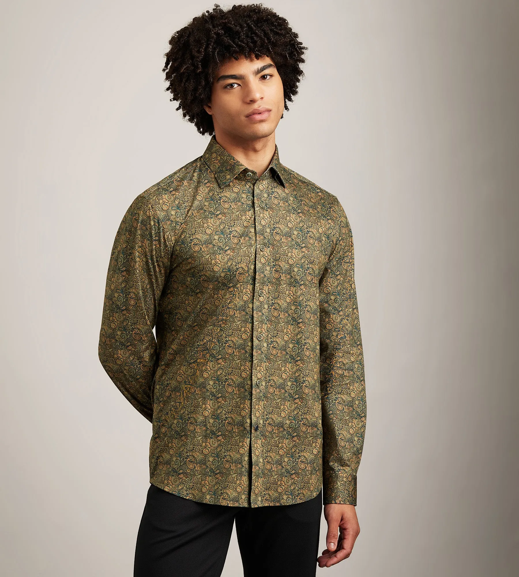 Long Sleeve Printed Butterknit Casual Shirt sold by Tip Top